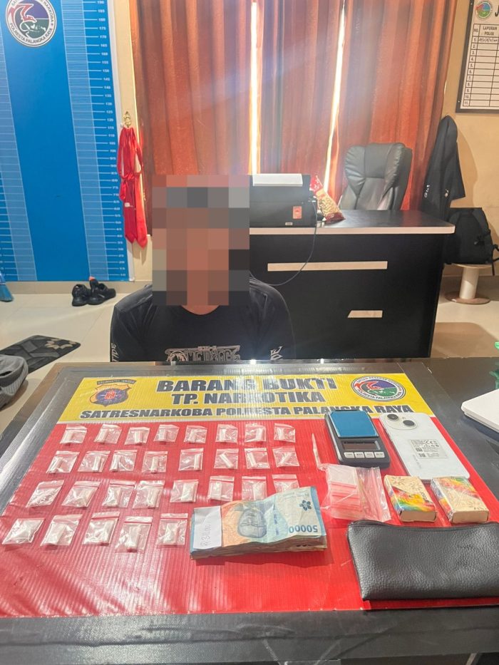 Satresnarkoba Polresta Palangka Raya Ungkap Kasus Sabu, Amankan 29 Paket Siap Edar