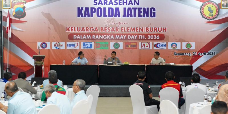 Kapolda Jateng Pastikan Negara Hadir Untuk Buruh, Desk Ketenagakerjaan Jadi Garda Perlindungan Pekerja