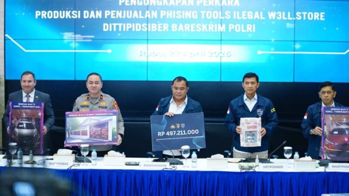 Polri Berhasil Bongkar Jaringan Internasional Penjualan Phishing Tools, Kerugian Capai Rp.350 Miliar