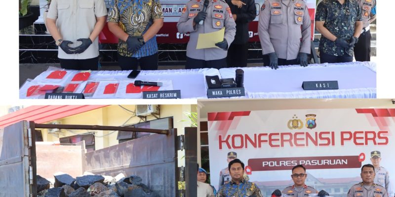 Polres Pasuruan Ungkap Tambang Andesit Ilegal di Purwosari, 5 Orang Ditetapkan Sebagai Tersangka