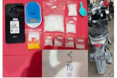 Polres Pasuruan Bekuk Pria Asal Pandaan Dengan Barang Bukti 118 Gram Sabu