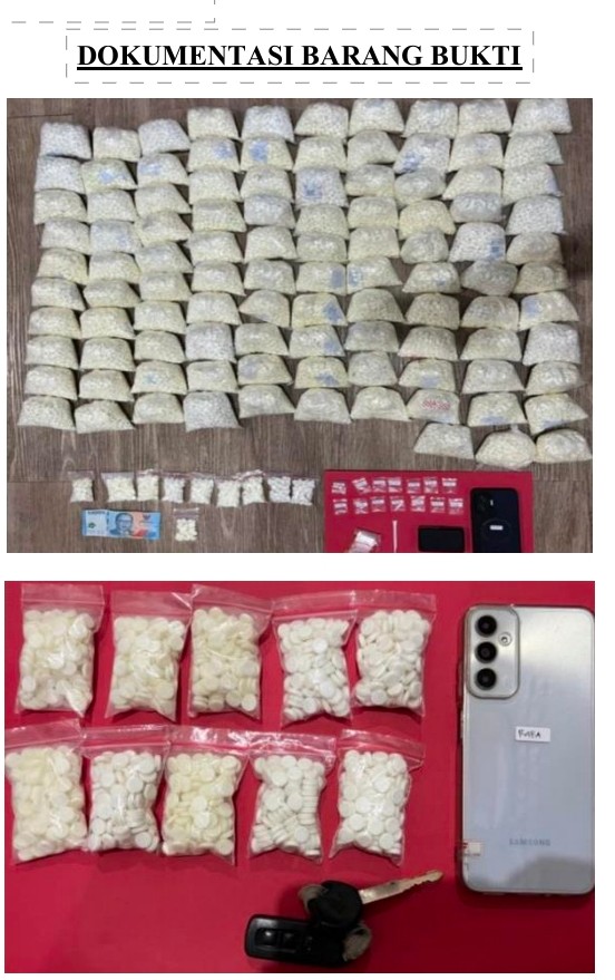 Kepolisian Polres Pasuruan Ungkap Gudang Pil Double L di Sukorejo