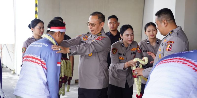As SDM Kapolri Sambut Kepulangan Kontingen Taekwondo Garbha Presisi Juara Umum WATA Championship 2026