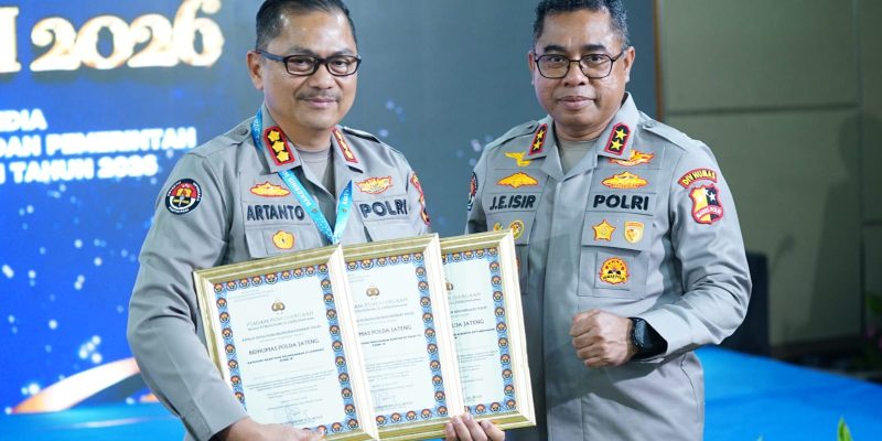 Aktif dan Adaptif di Era Digital, Polda Jateng Raih Tiga Penghargaan Nasional