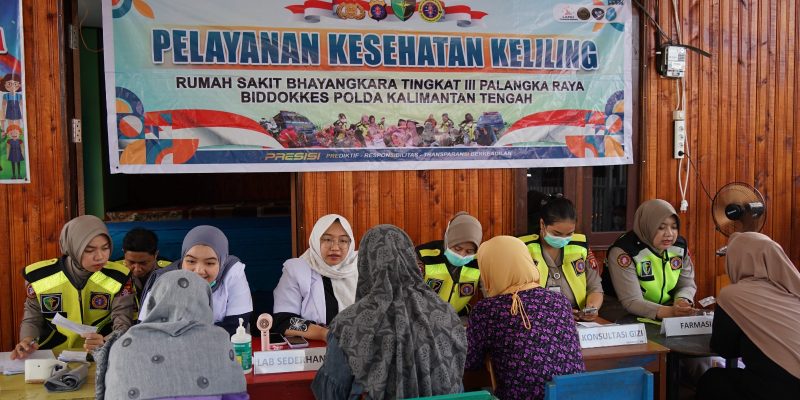 Posyandu Keliling Rumkit Bhayangkara Sapa Warga Kawasan Mendawai