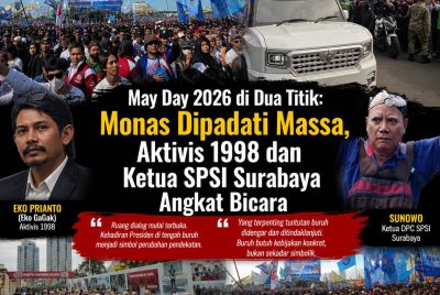 Eko Gagak dan Sunowo SPSI Surabaya Angkat Bicara: May Day 2026 Ribuan Buruh Padati Monas
