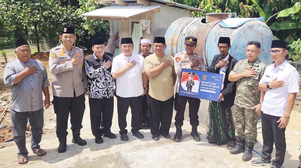 Kapolres Musi Rawas Terima Apresiasi Kapolda Sumsel Saat Resmikan Sumur Bor di Desa L Sidoarjo