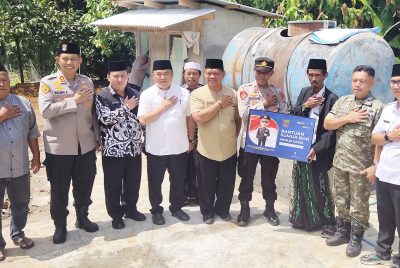 Kapolres Musi Rawas Terima Apresiasi Kapolda Sumsel Saat Resmikan Sumur Bor di Desa L Sidoarjo
