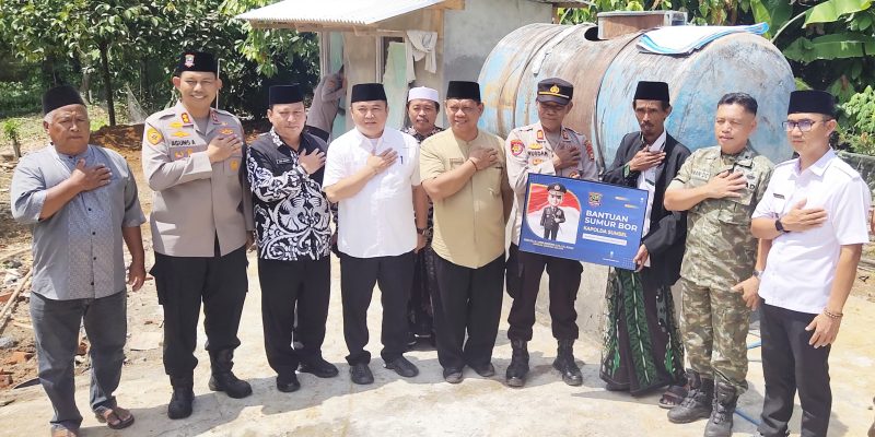 Kapolres Musi Rawas Terima Apresiasi Kapolda Sumsel Saat Resmikan Sumur Bor di Desa L Sidoarjo