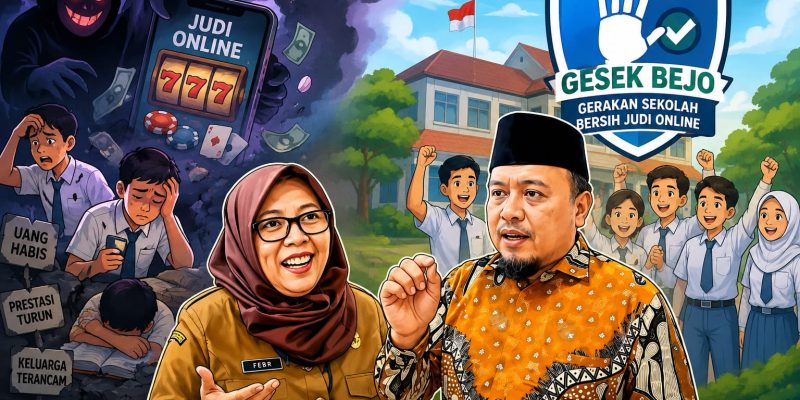 Gerakan “Gesek Bejo” Diluncurkan, Surabaya Perangi Judi Online di Kalangan Pelajar