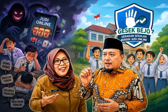 Gerakan “Gesek Bejo” Diluncurkan, Surabaya Perangi Judi Online di Kalangan Pelajar