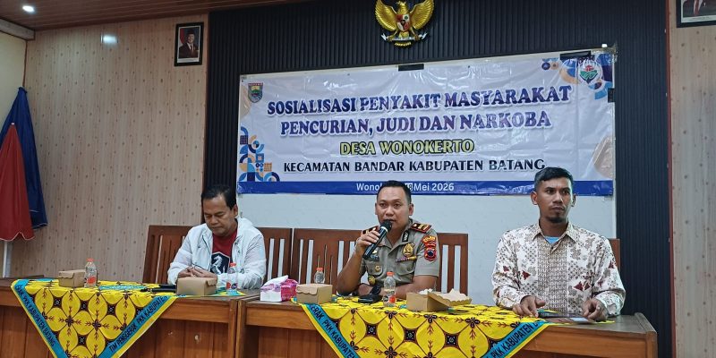 Polisi Gandeng Pemuda, Polsek Bandar Sosialisasikan Bahaya Pekat dan Narkoba di Wonokerto