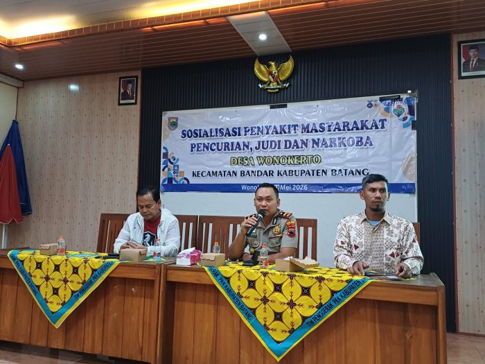 Polisi Gandeng Pemuda, Polsek Bandar Sosialisasikan Bahaya Pekat dan Narkoba di Wonokerto