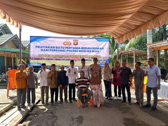 Asta Cita Presiden, Polres Musi Rawas Bedah Rumah Warga Kurang Mampu di Muara Lakitan