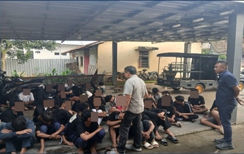 Polres Pekalongan Gerak Cepat Usai Laporan 110, Puluhan Pelajar Diamankan Saat Konvoi