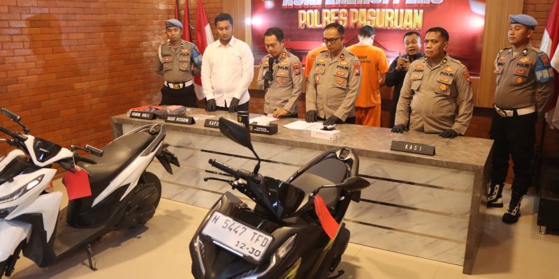 Ungkap 3 Kejahatan Jalanan, Polres Pasuruan Tangkap Pelaku Begal dan Curanmor