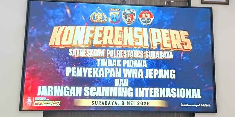 Satreskrim Polrestabes Surabaya Bongkar Jaringan Scamming Internasional, Pelaku Terancam UU ITE Hingga TPPO