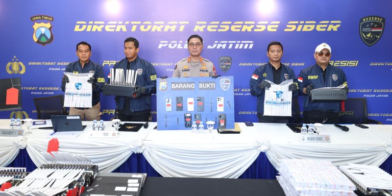 Ditressiber Polda Jatim Ungkap Kasus Penyalahgunaan Data Pribadi untuk Registrasi SIM Card Layanan OTP