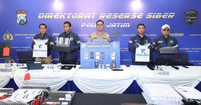 Ditressiber Polda Jatim Ungkap Kasus Penyalahgunaan Data Pribadi untuk Registrasi SIM Card Layanan OTP