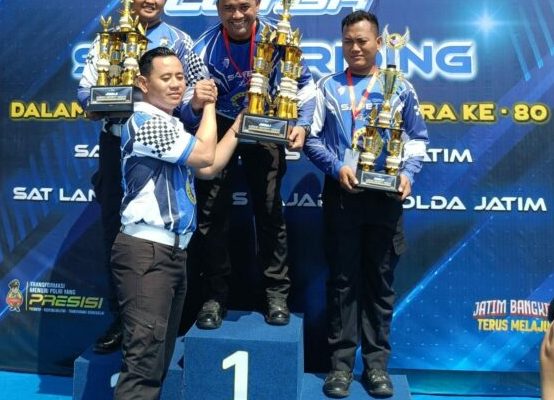 Satlantas Polres Gresik Raih Juara 1 Lomba Safety Riding Hari Bhayangkara ke-80 Tahun 2026