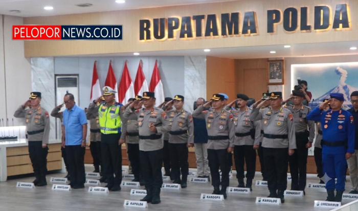 Jelang Hari Bhayangkara ke-80, Polda Jatim Ikuti Upacara Pemuliaan Nilai-Nilai Tribrata