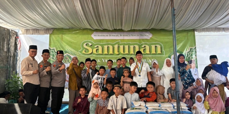 Polres Lubuklinggau dan Yayasan AL-Fatih Santuni 50 Anak Yatim Dhuafa Sambut Muharram 1448 H