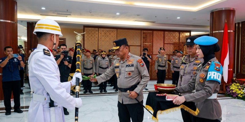 Jelang Hari Bhayangkara ke – 80 Polda Jatim Gelar Upacara Pemuliaan Nilai Luhur Tribrata