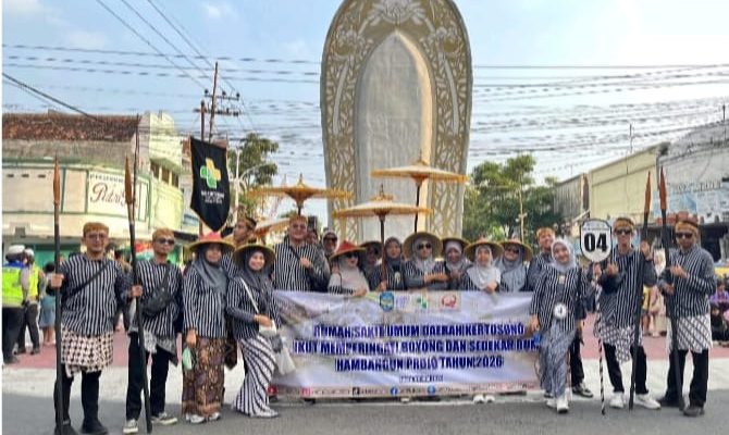 RSUD Kertosono Turut Meriahkan Prosesi Boyong & Sedekah Bumi Hambangun Projo Di 2026