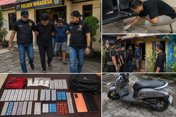 Berawal Dari Kecurigaan di Polsek Wiradesa, Dua Pengedar Sabu dan Alprazolam Ditangkap