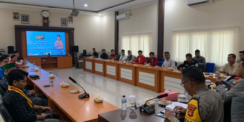 Sinergitas “Nyago Musi Rawas”, Kapolres Sambut Hangat Kunjungan Mahasiswa dan OKP Cipayung