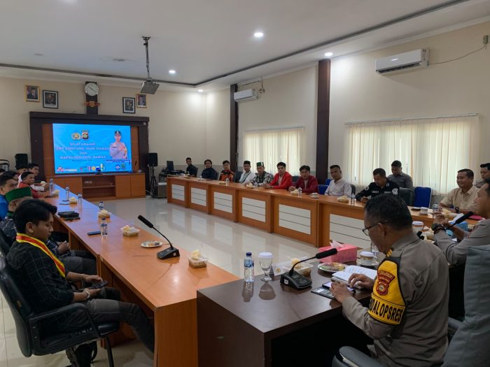 Sinergitas “Nyago Musi Rawas”, Kapolres Sambut Hangat Kunjungan Mahasiswa dan OKP Cipayung