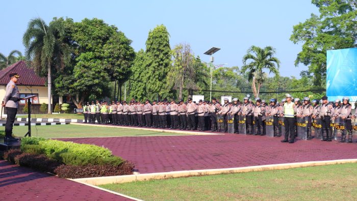Polres Pekalongan Gelar Apel Siaga, Ratusan Personel dan Peralatan Disiapkan Antisipasi Kontinjensi