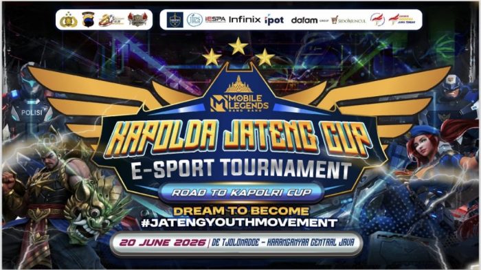 Turnamen E-Sport Kapolda Jateng Cup 2026 Suguhkan Cosplay, Meet & Greet, Food Festival