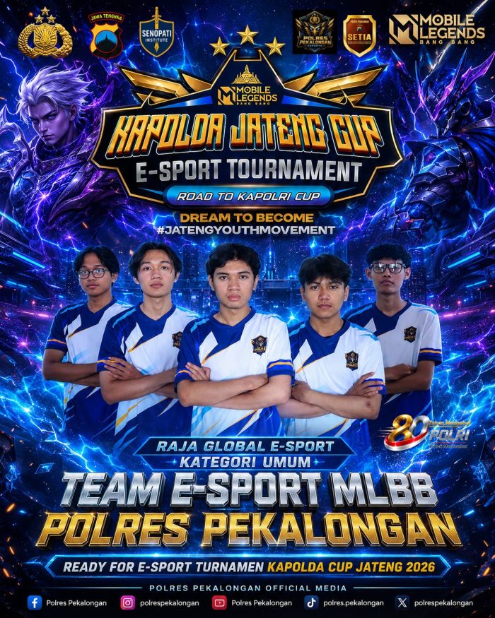 Raja Global dan Eskadepe Wakili Polres Pekalongan di Kapolda Jateng Cup E-Sport Tournament 2026