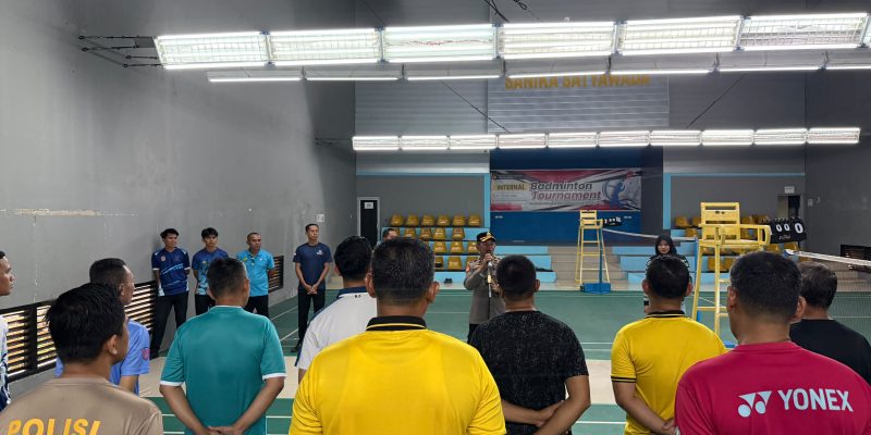 Meriahkan HUT Bhayangkara ke-80, Polres Lubuk Linggau Gelar Turnamen Badminton Kapolres Cup 2026