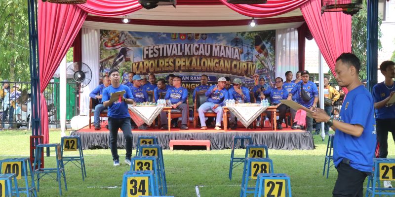 Kapolres Pekalongan Cup 4 Dibuka, 1.180 Kicau Mania dari Jatim Jgningga Jabar Ramaikan Hari Bhayangkara ke-80