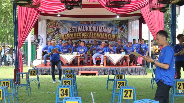 Kapolres Pekalongan Cup 4 Dibuka, 1.180 Kicau Mania dari Jatim Jgningga Jabar Ramaikan Hari Bhayangkara ke-80