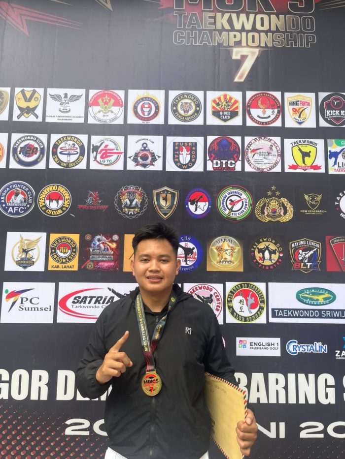Personel Sat Samapta Polres Lubuklinggau Raih Medali Emas di Kejuaraan Taekwondo Moks Championship 2026