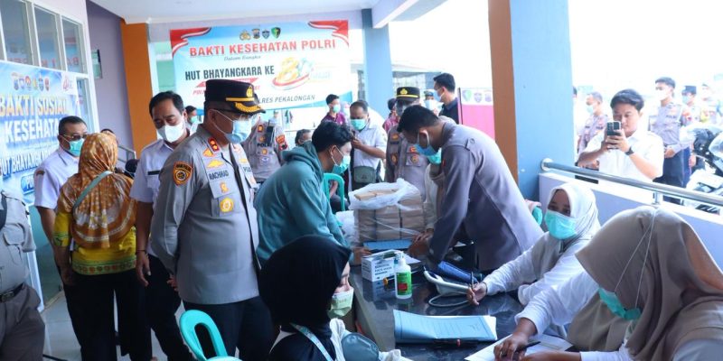 Peduli Kesehatan Warga, Polres Pekalongan Gelar Skrining TB Paru di RSUD Kesesi