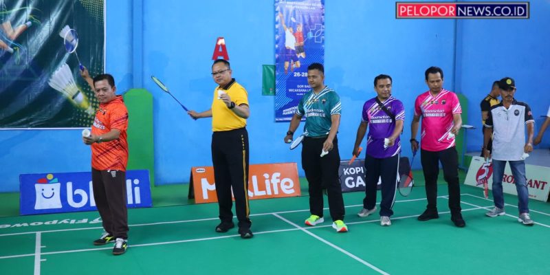 Kapolres Buka Kejurkab Bulutangkis HUT Bhayangkara, Pembinaan Atlet Jadi Fokus