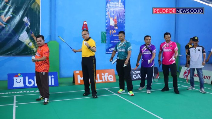 Kapolres Buka Kejurkab Bulutangkis HUT Bhayangkara, Pembinaan Atlet Jadi Fokus