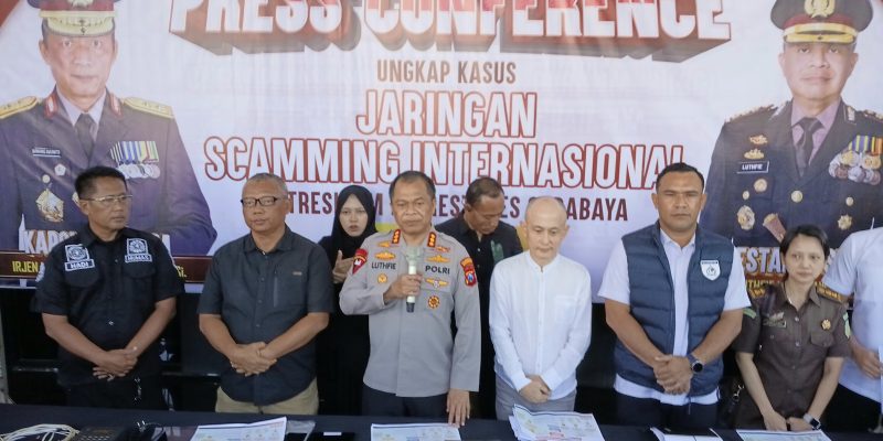 Polrestabes Surabaya Kembangkan Kasus Scamming Internasional, Libatkan Polisi Jepang dan China