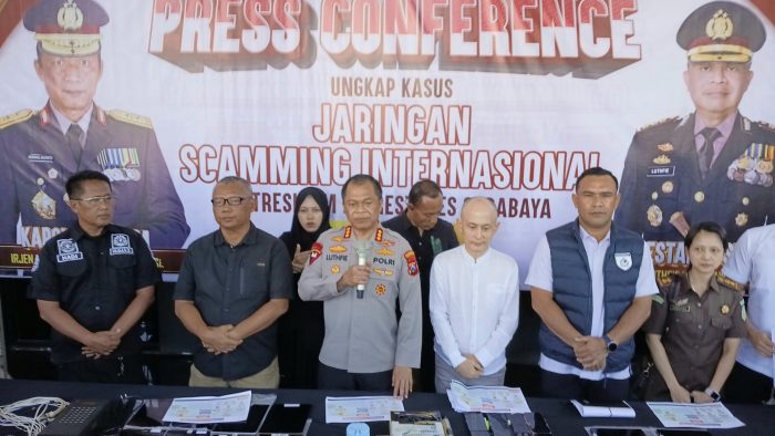 Polrestabes Surabaya Kembangkan Kasus Scamming Internasional, Libatkan Polisi Jepang dan China