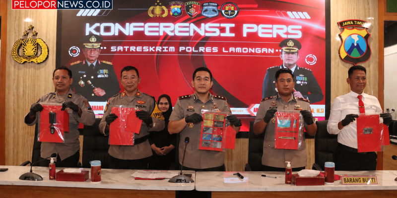 Polres Lamongan Ungkap Jaringan Ganjal ATM Lintas Daerah, Lima Residivis Diamankan