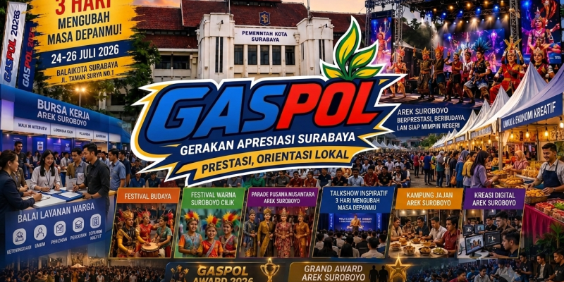 Sambut Hari Anak Nasional, GASPOL 2026 Siap Digelar di Balai Kota Surabaya