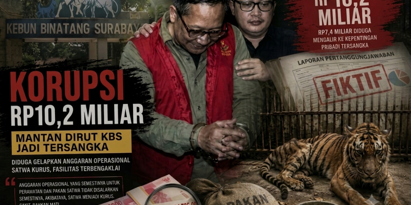 Korupsi Rp10,2 Miliar di Kebun Binatang Surabaya, Mantan Dirut Jadi Tersangka Hingga Satwa Terlantar
