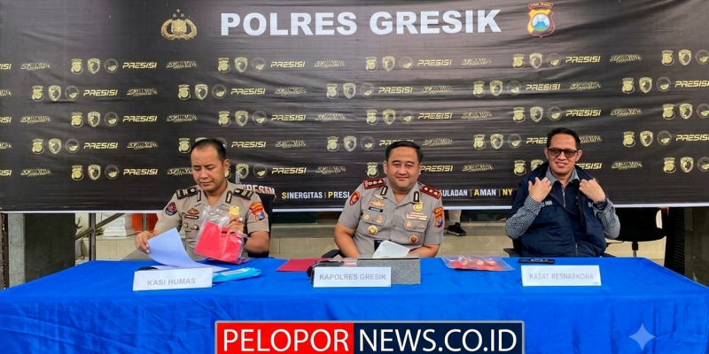 Gagalkan Peredaran 38 Gram Sabu, Satresnarkoba Polres Gresik Bekuk Dua Kurir Modus Ranjau