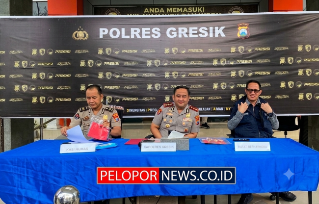 Gagalkan Peredaran 38 Gram Sabu, Satresnarkoba Polres Gresik Bekuk Dua Kurir Modus Ranjau
