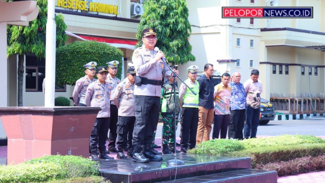 Kapolres Pekalongan Pimpin Apel Kesiapan Pengamanan Aksi Damai FORLINDO JAYA, Tekankan Pengamanan Humanis dan Profesional