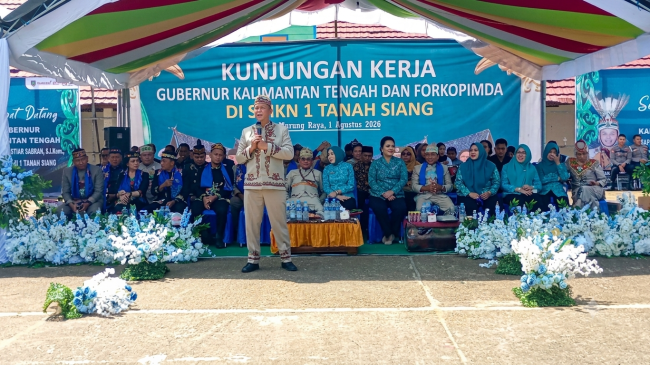 Kapolda Kalteng Motivasi Siswa SMKN 1 Tanah Siang Mura, Ajak Giat Belajar dan Jauhi Narkoba